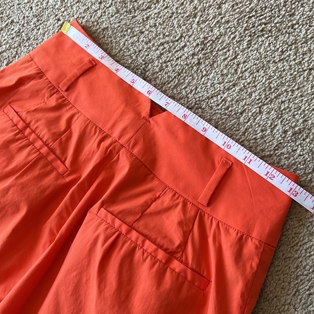 ALTUZARRA Tyr Wide-Leg Pleated Pants Bright Orange - Picture 12 of 15